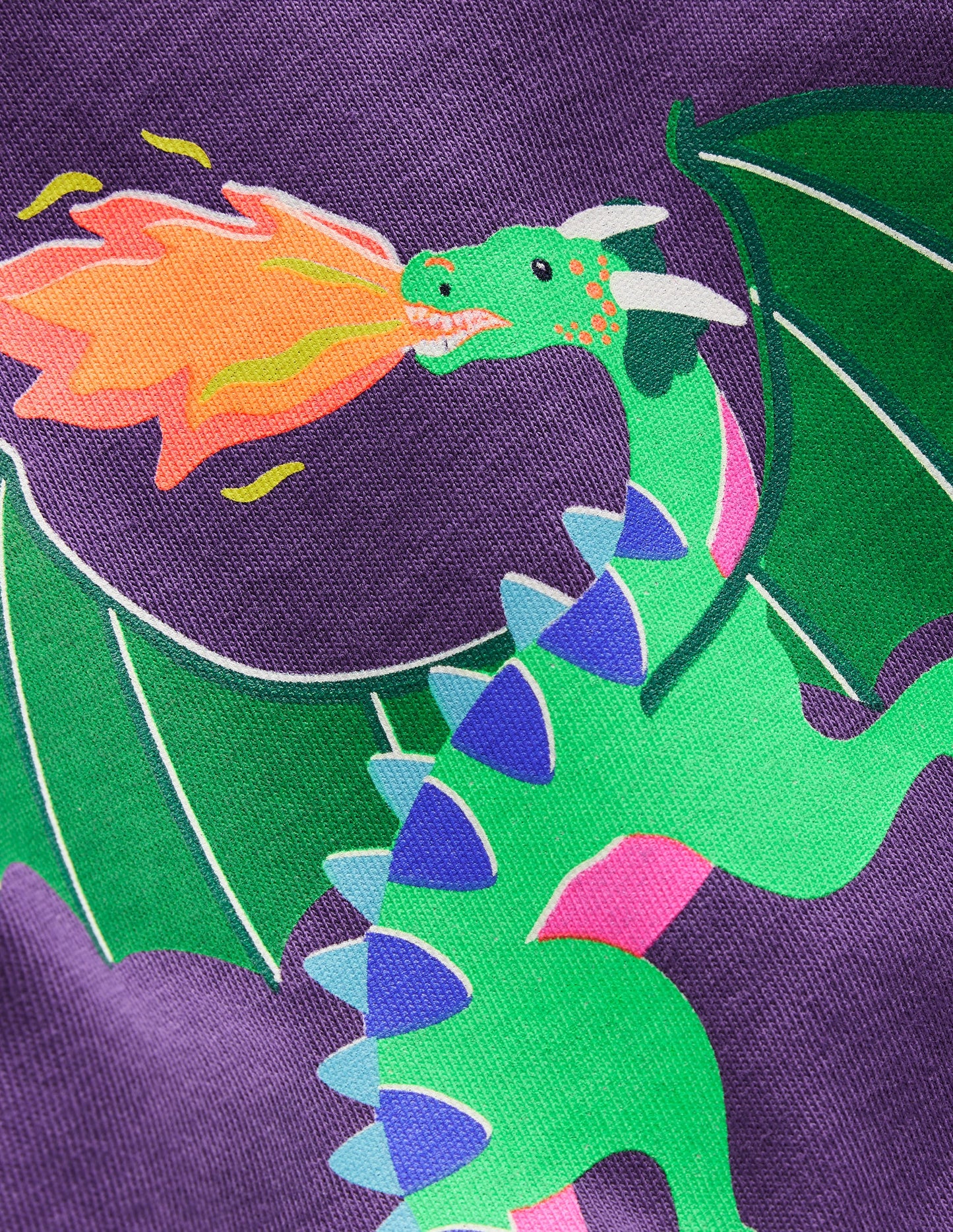 Long Sleeve Riso T-shirt-Mystic Purple Dragons