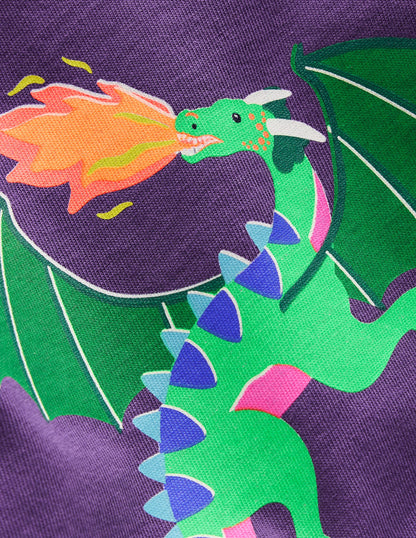 Long Sleeve Riso T-shirt-Mystic Purple Dragons-3