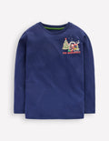 Front & Back T-shirt-Twilight Blue North Pole