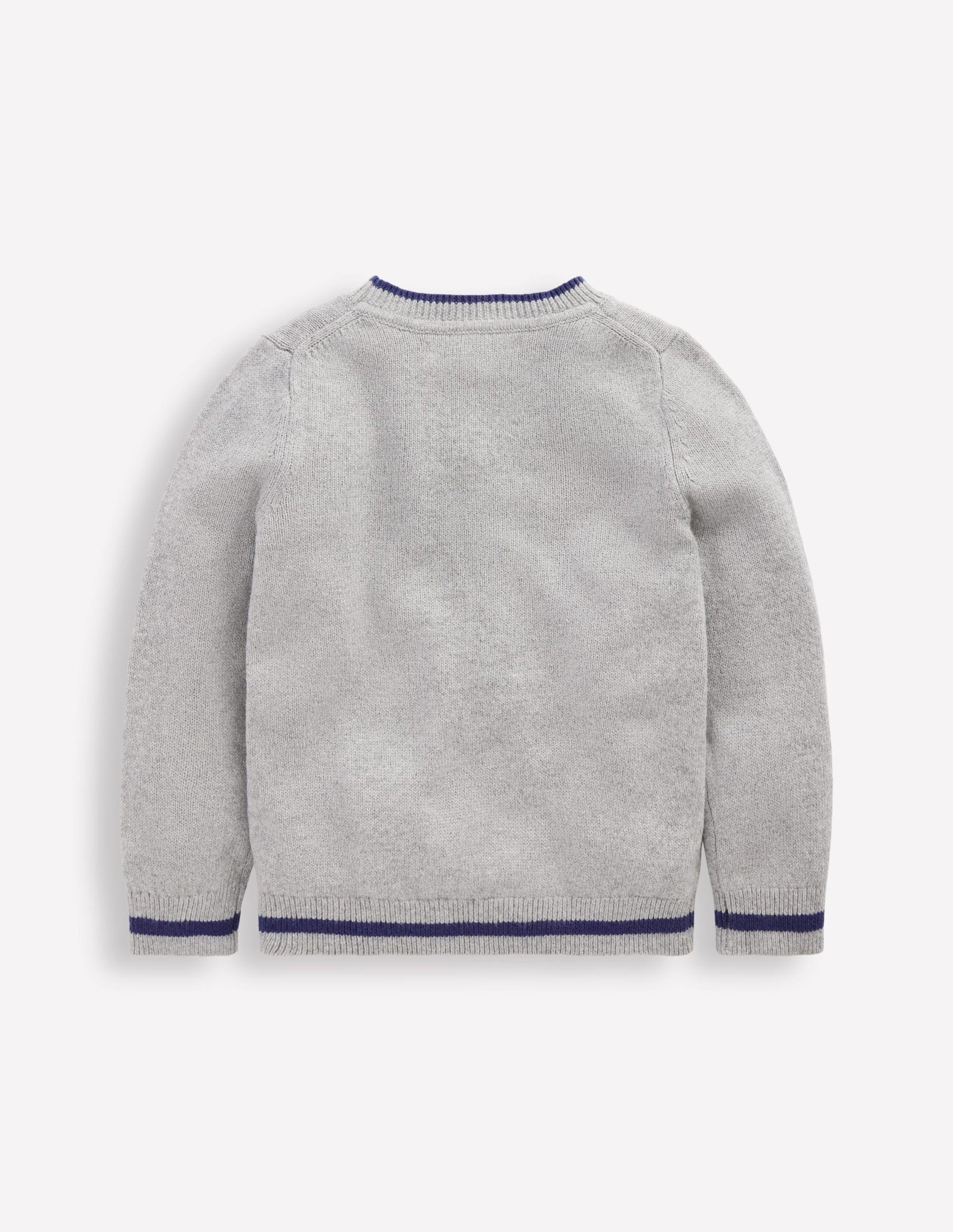 Fun Logo Jumper-Grey Marl Cars-2