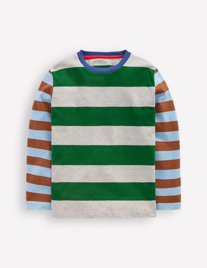 Long Sleeve Hotchpotch T-shirt-Hotch Multi-4