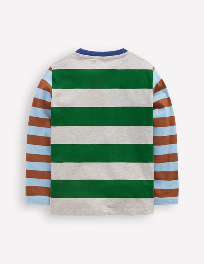 Long Sleeve Hotchpotch T-shirt-Hotch Multi-5