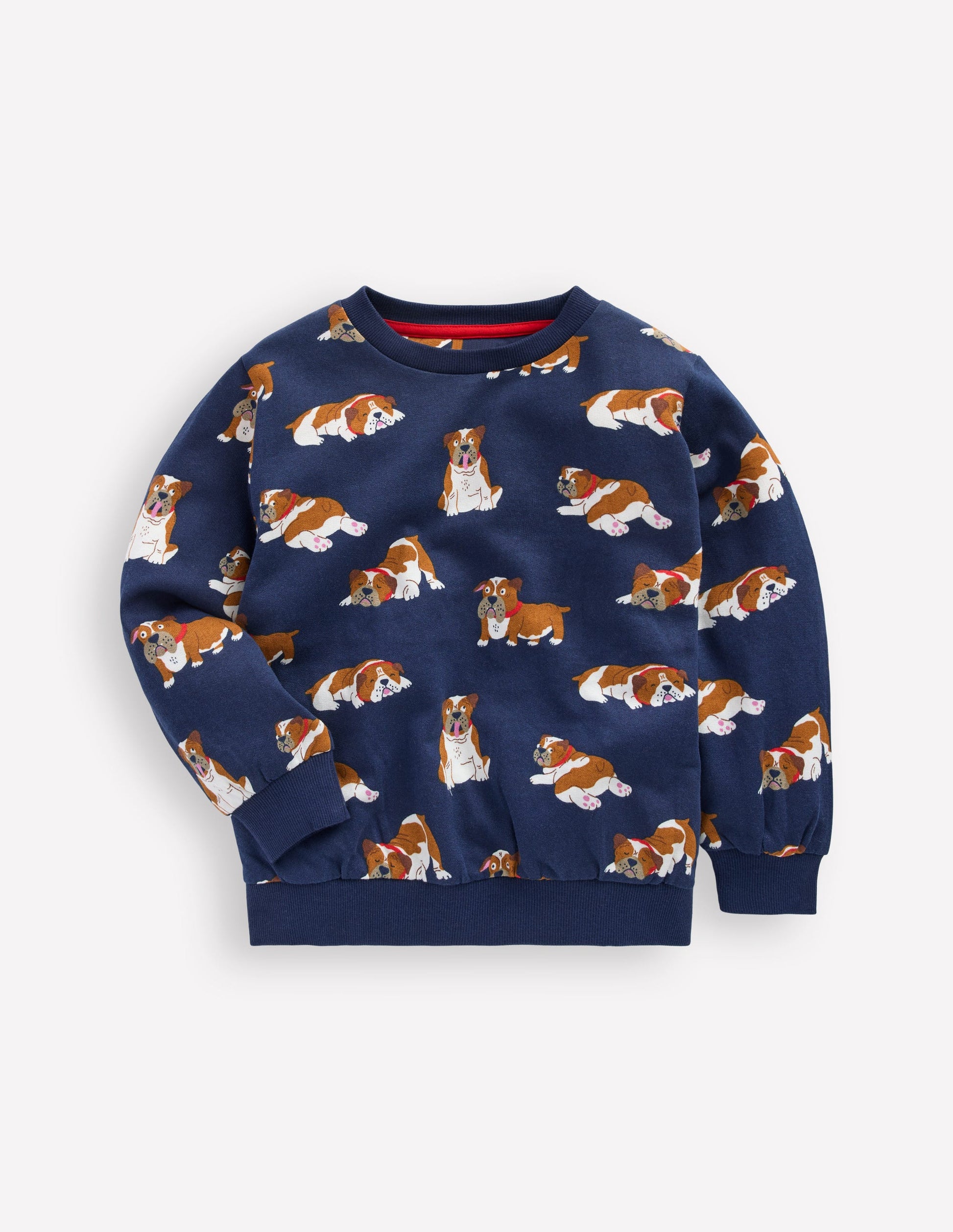Everyday Printed Sweatshirt-Blue Bulldogs-1
