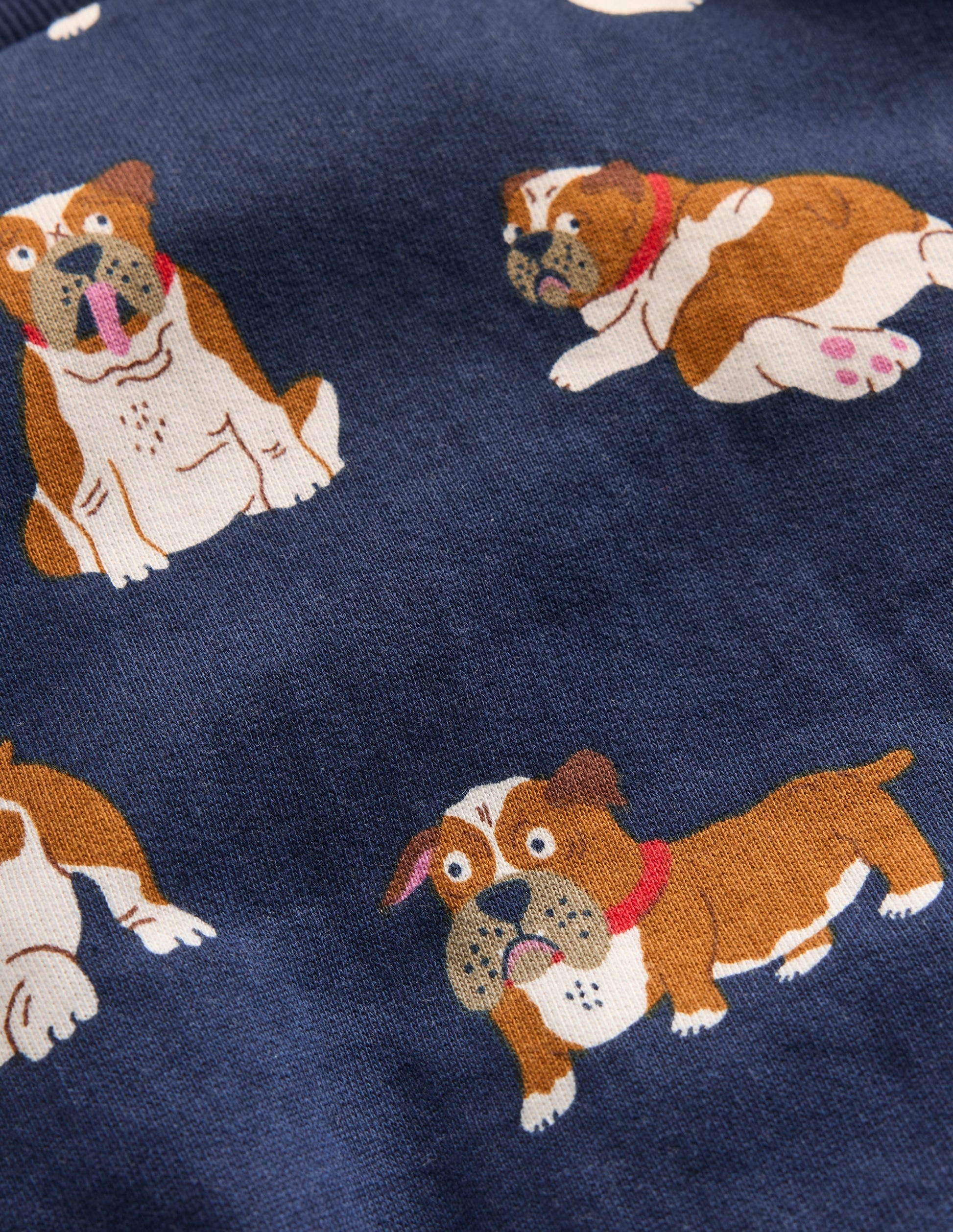 Everyday Printed Sweatshirt-Blue Bulldogs-3