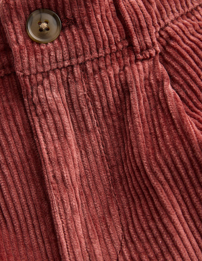 Everyday Straight Leg Trousers-Chestnut Cord-3