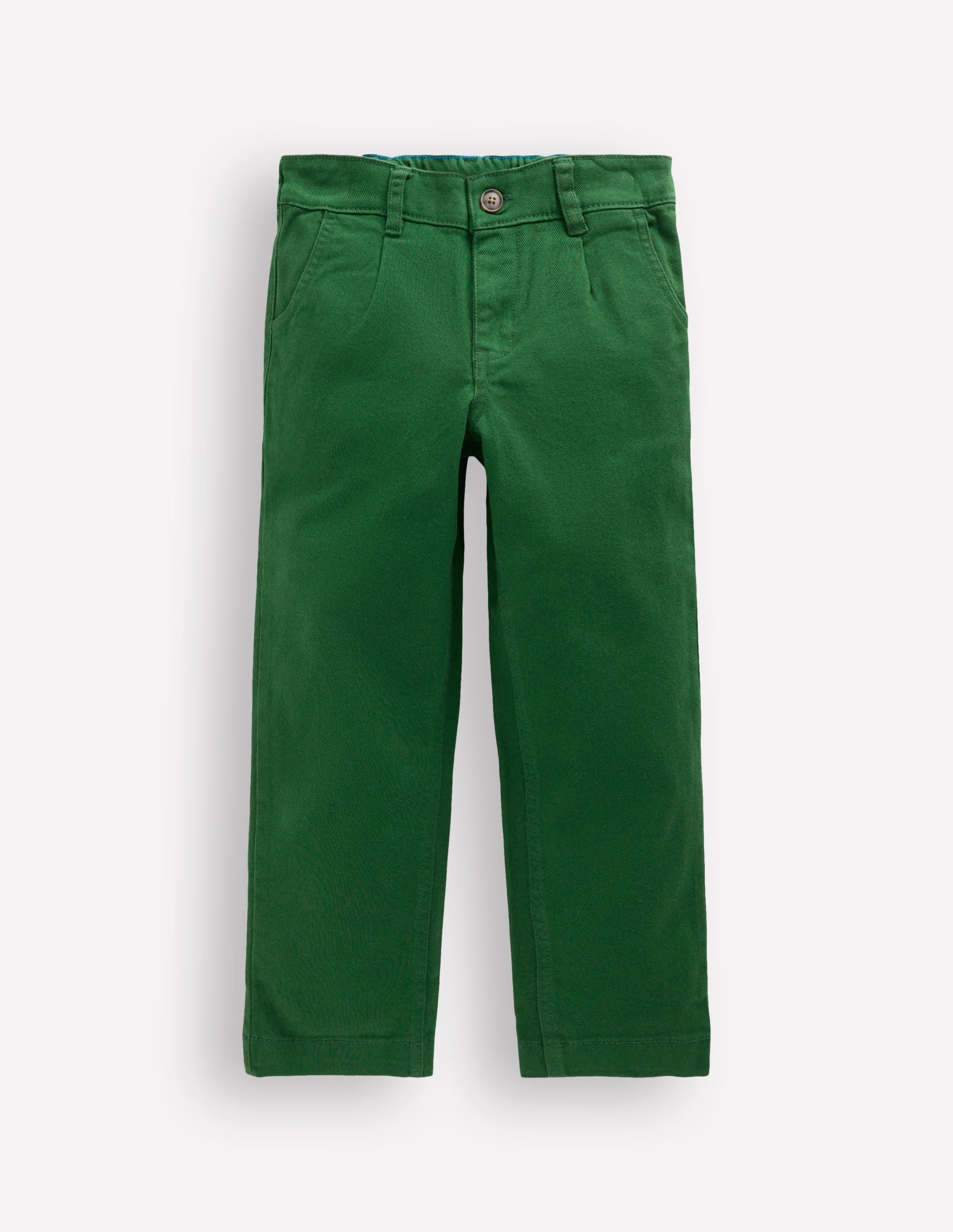 Everyday Straight Leg Trousers-Pine Green Twill - Image 3
