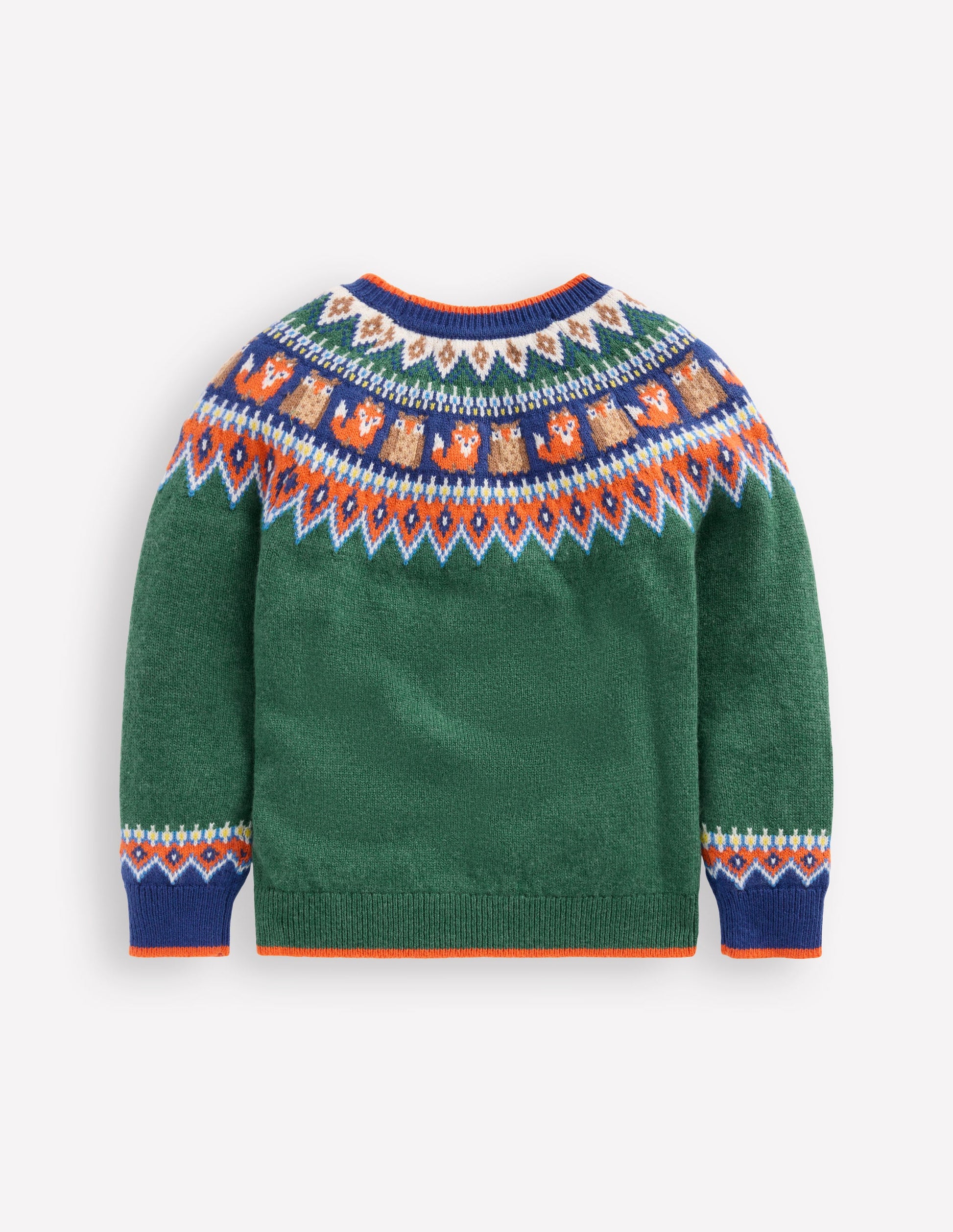 Fair Isle Jumper-Jewel Green Woodland-6