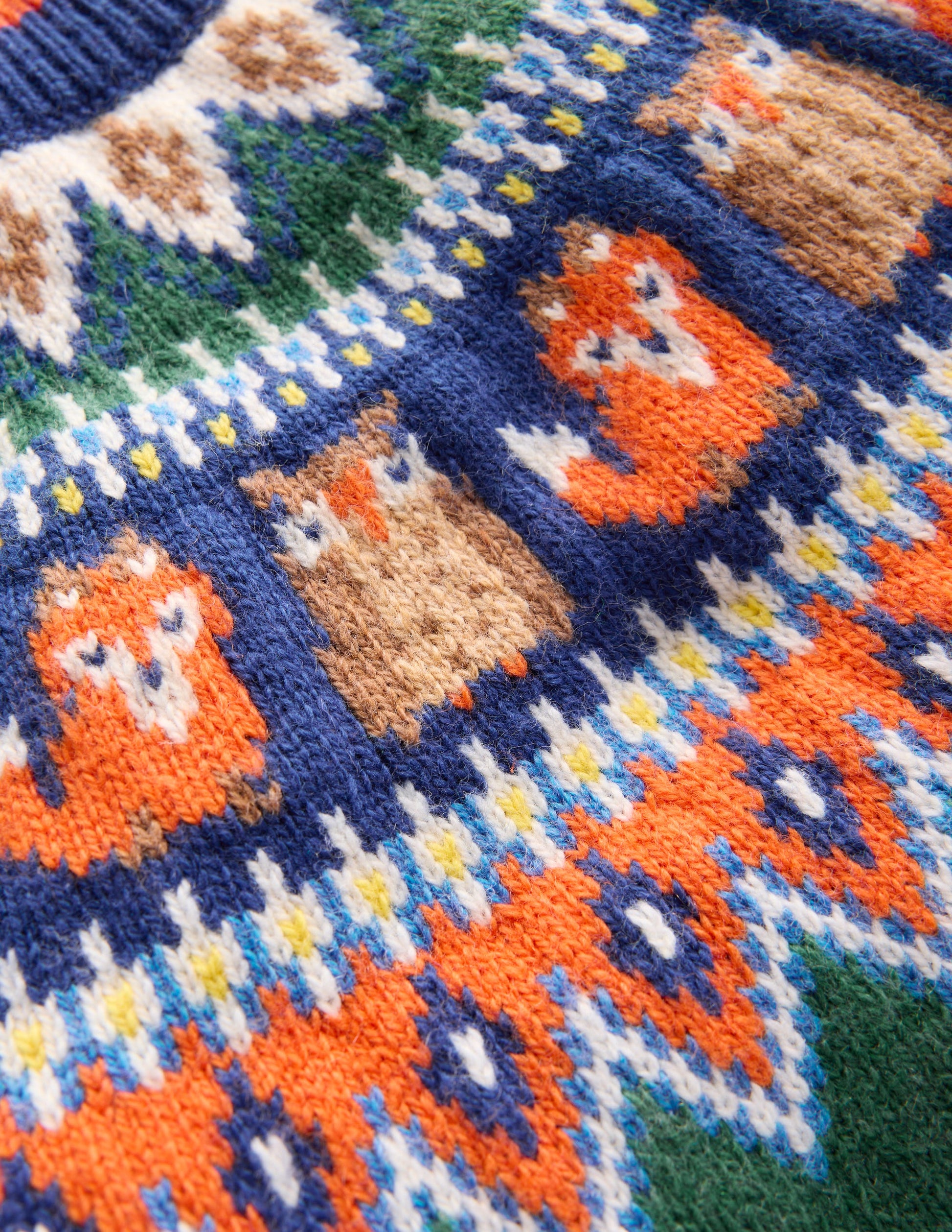 Fair Isle Jumper-Jewel Green Woodland-7