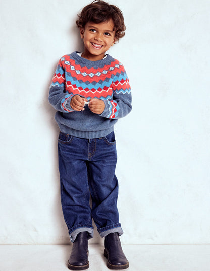 Fair Isle Jumper-Blue Classic Fair Isle-1