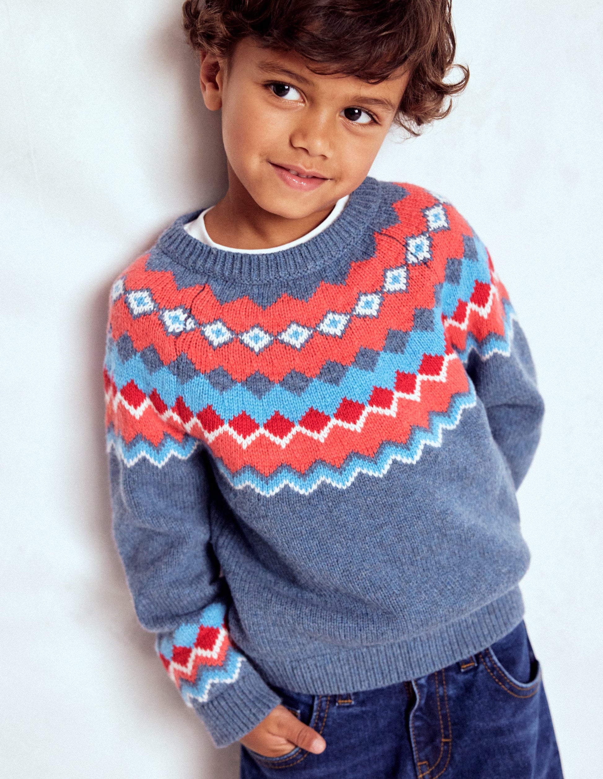 Fair Isle Jumper-Blue Classic Fair Isle-2