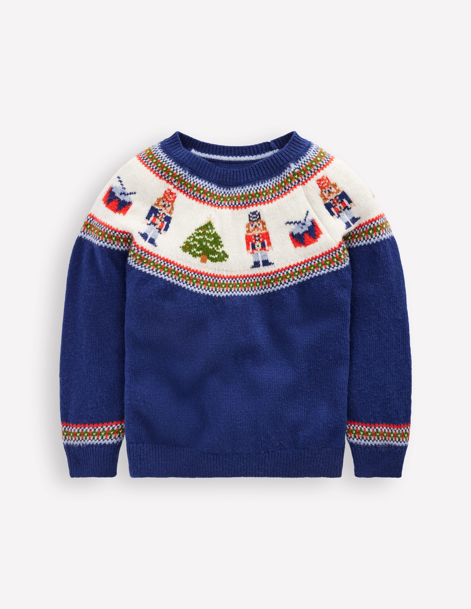 Fair Isle Jumper-College Navy Nutcracker - Image 2