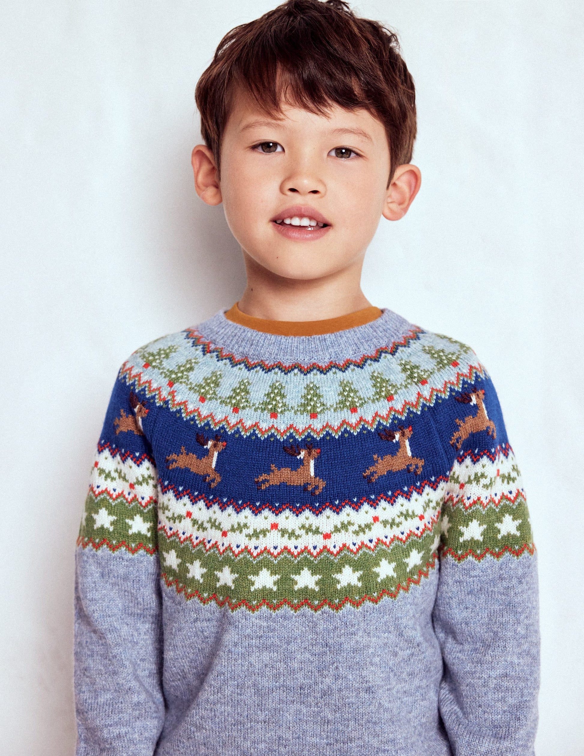 Fair Isle Jumper-Glacier Blue Reindeer-2
