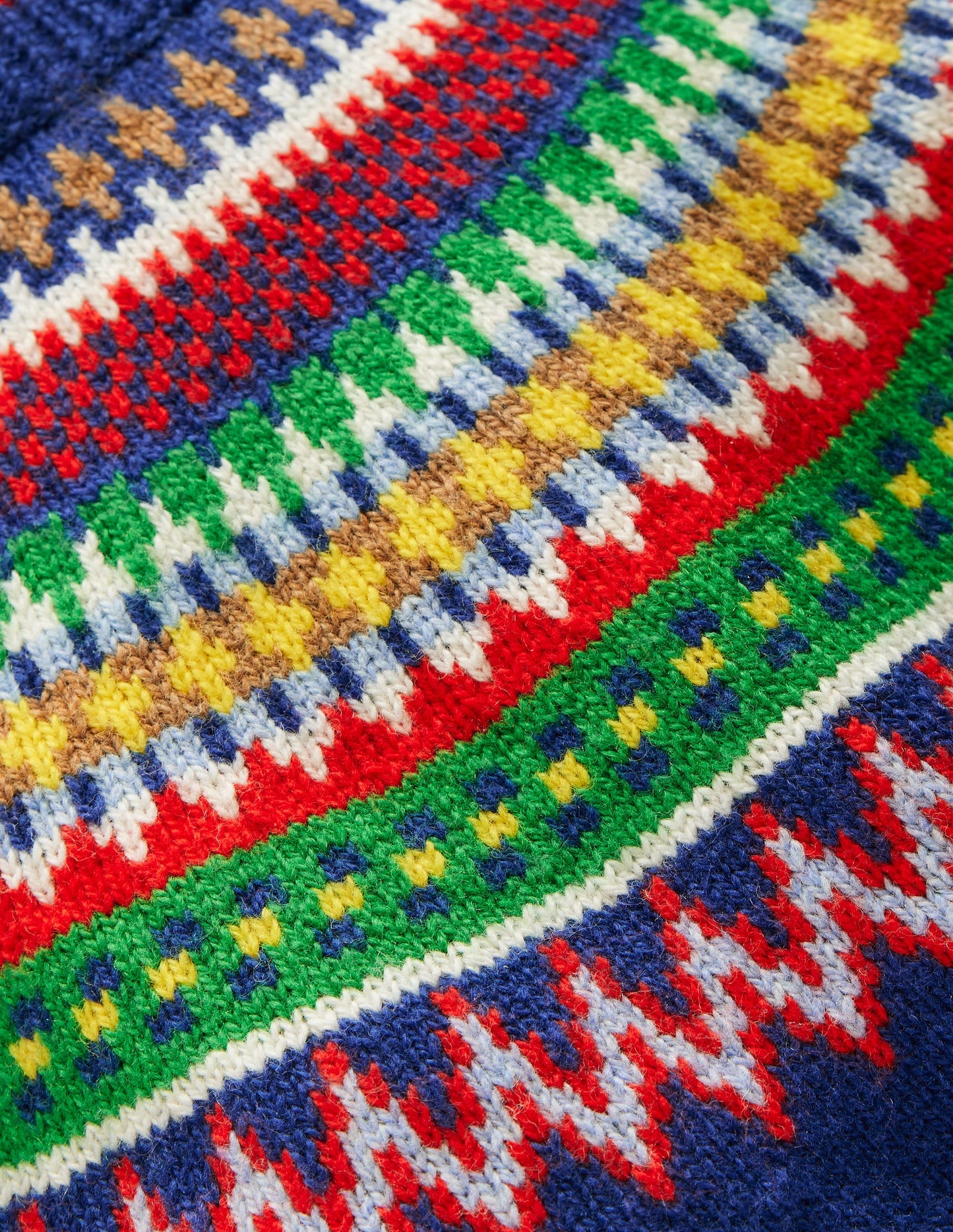 Fair Isle Jumper-Sapphire Blue Multi