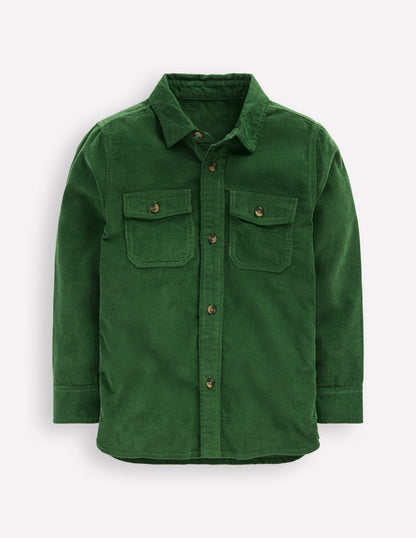 Corduroy Shirt-Pine Green-1