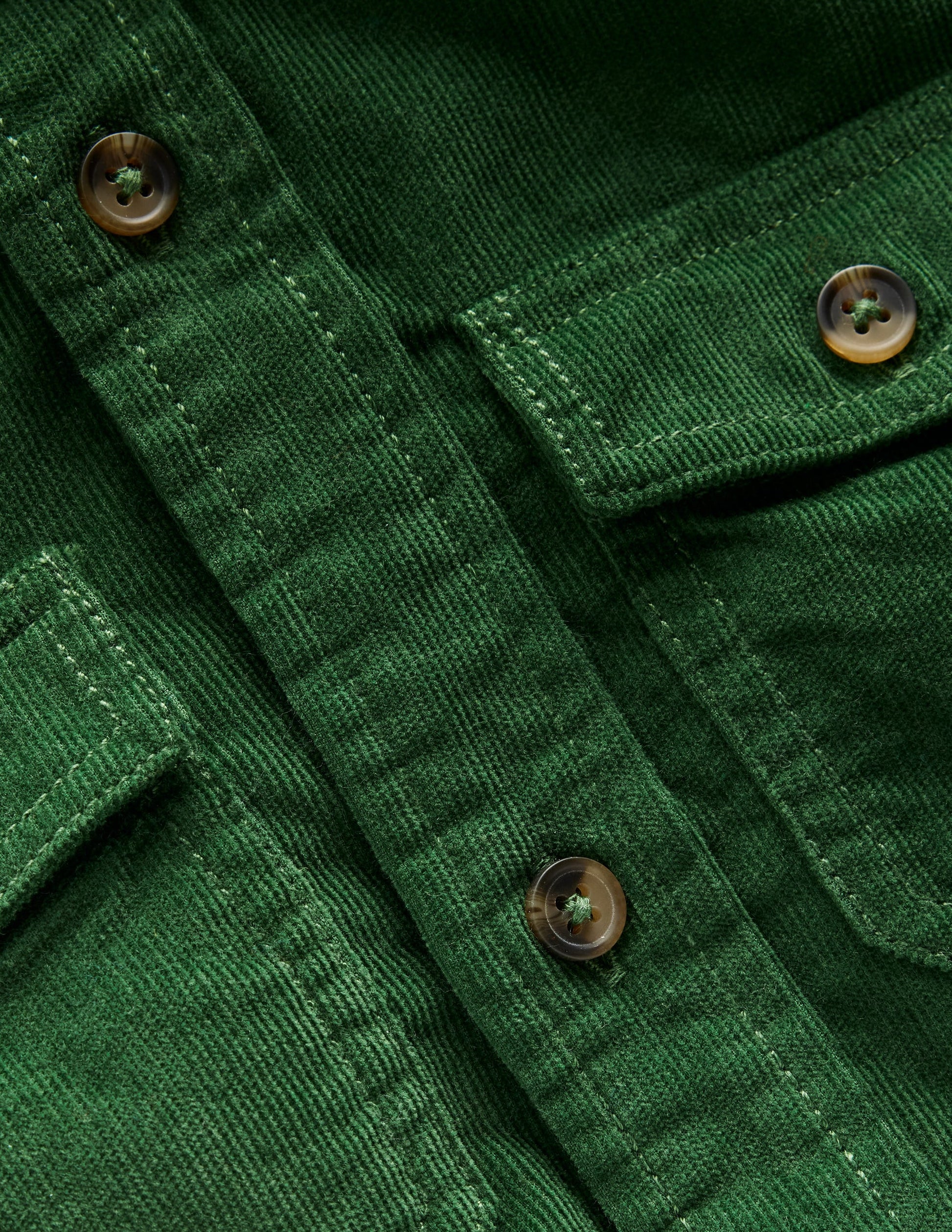 Corduroy Shirt-Pine Green-3