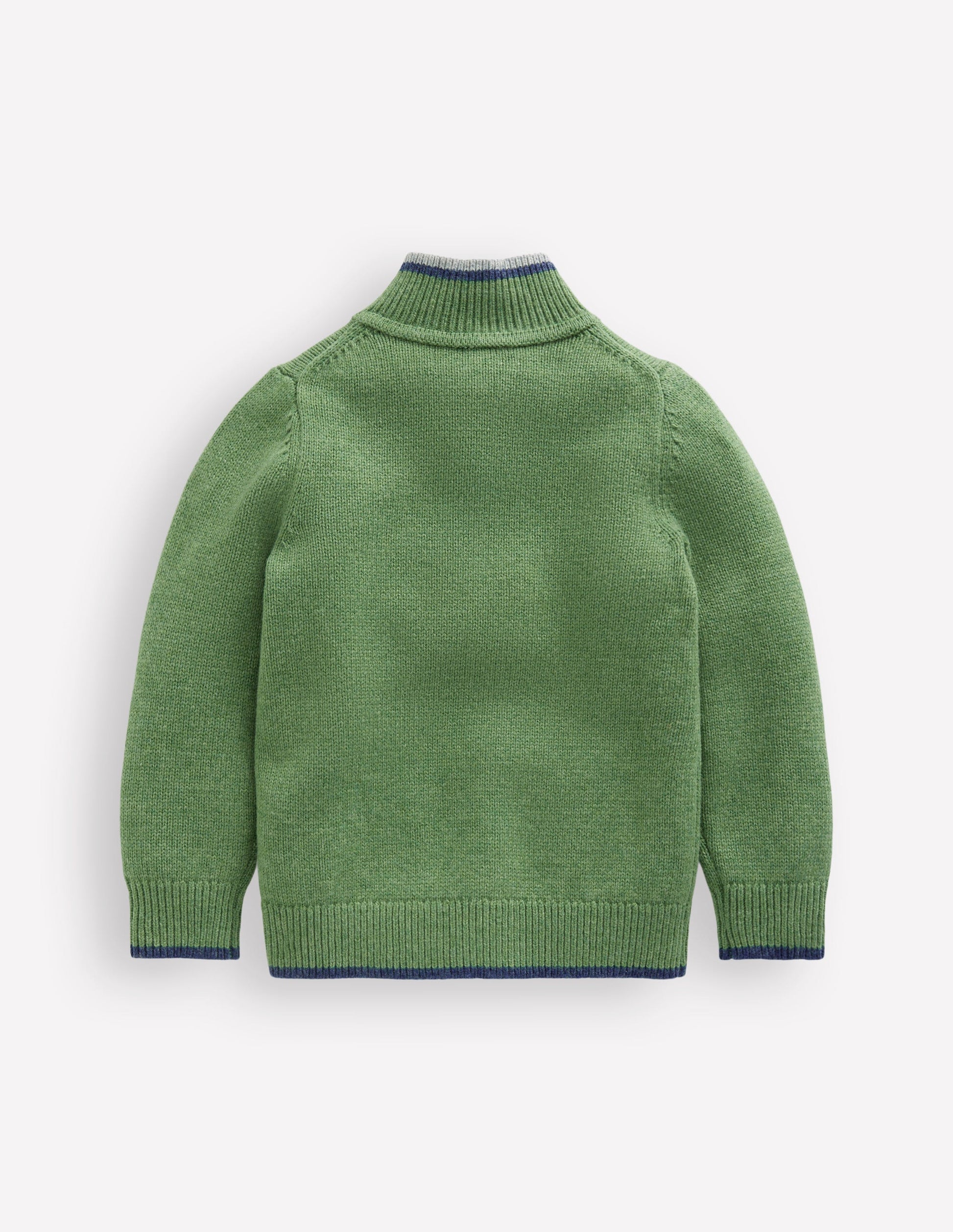 Heritage Half-Zip Jumper-Safari Green-5