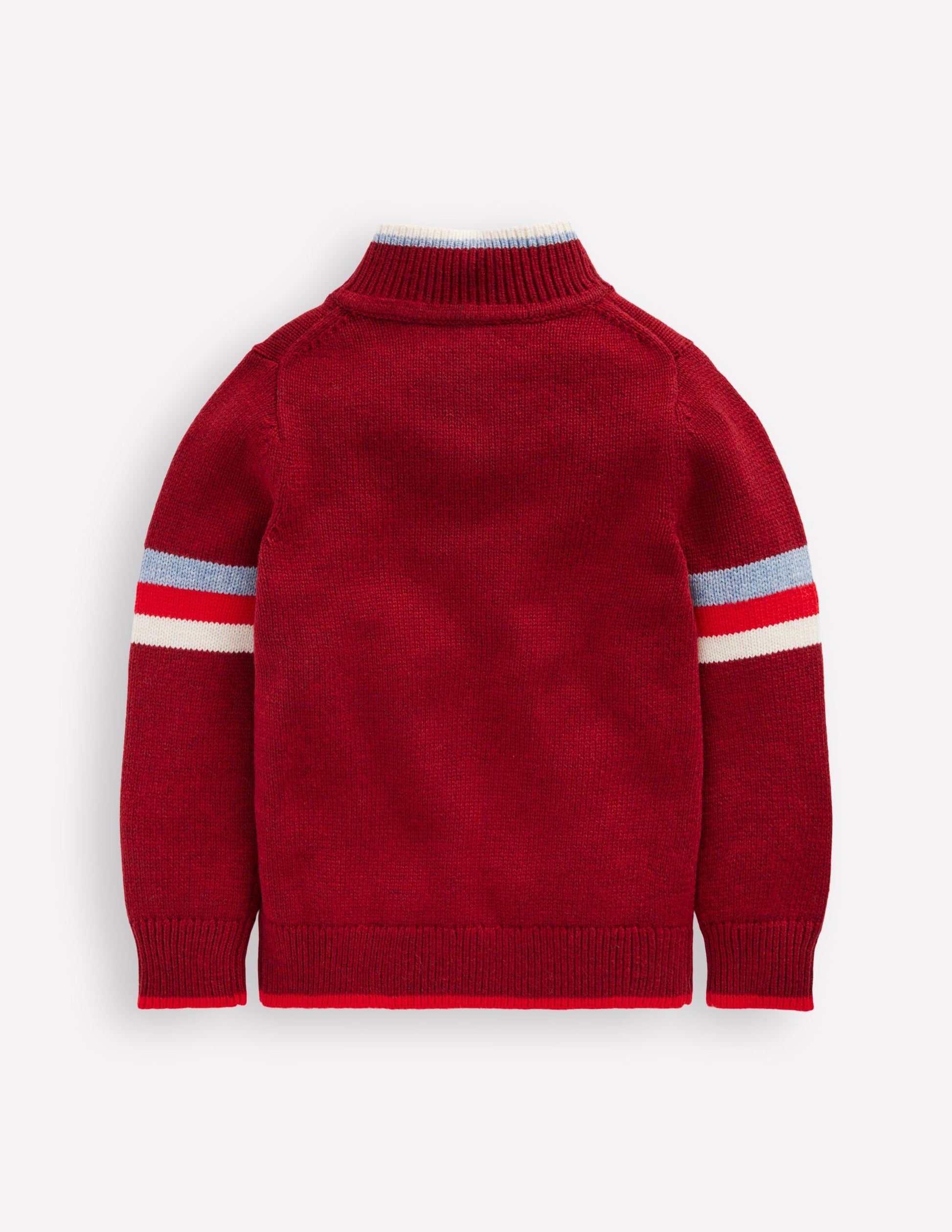 Heritage Half-Zip Jumper-Rumba Red-3