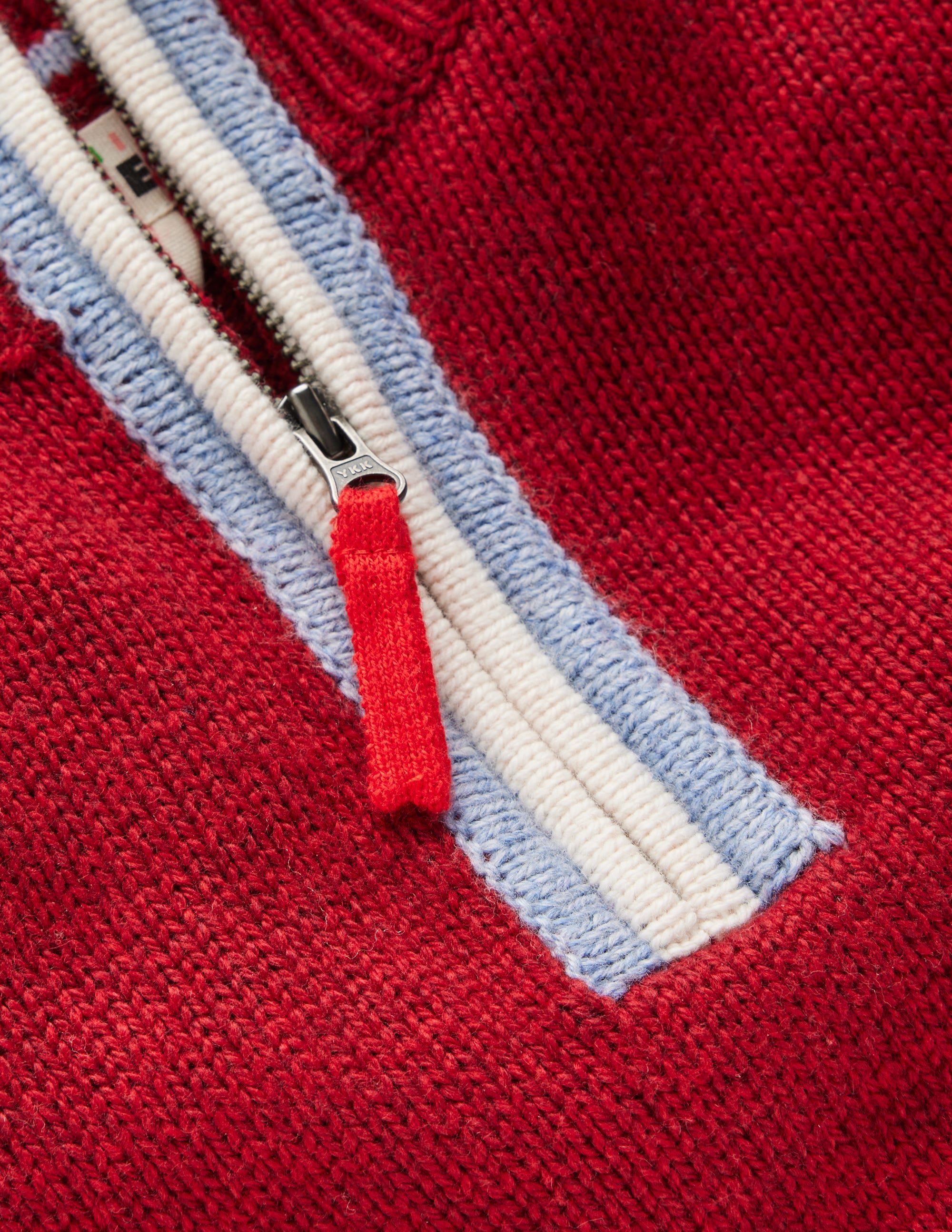 Heritage Half-Zip Jumper-Rumba Red - Image 4