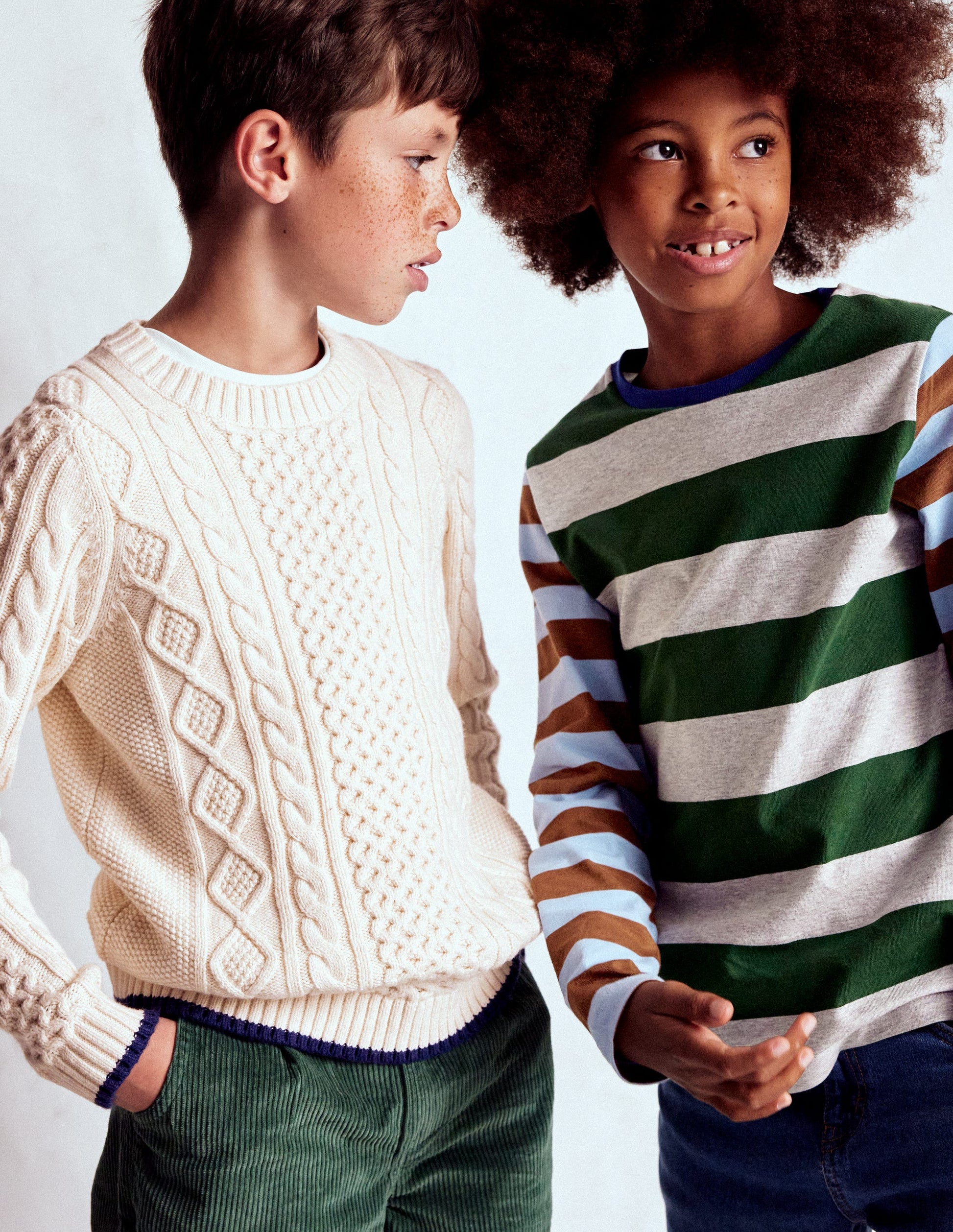 Heritage Cable Jumper-Ecru Marl-6