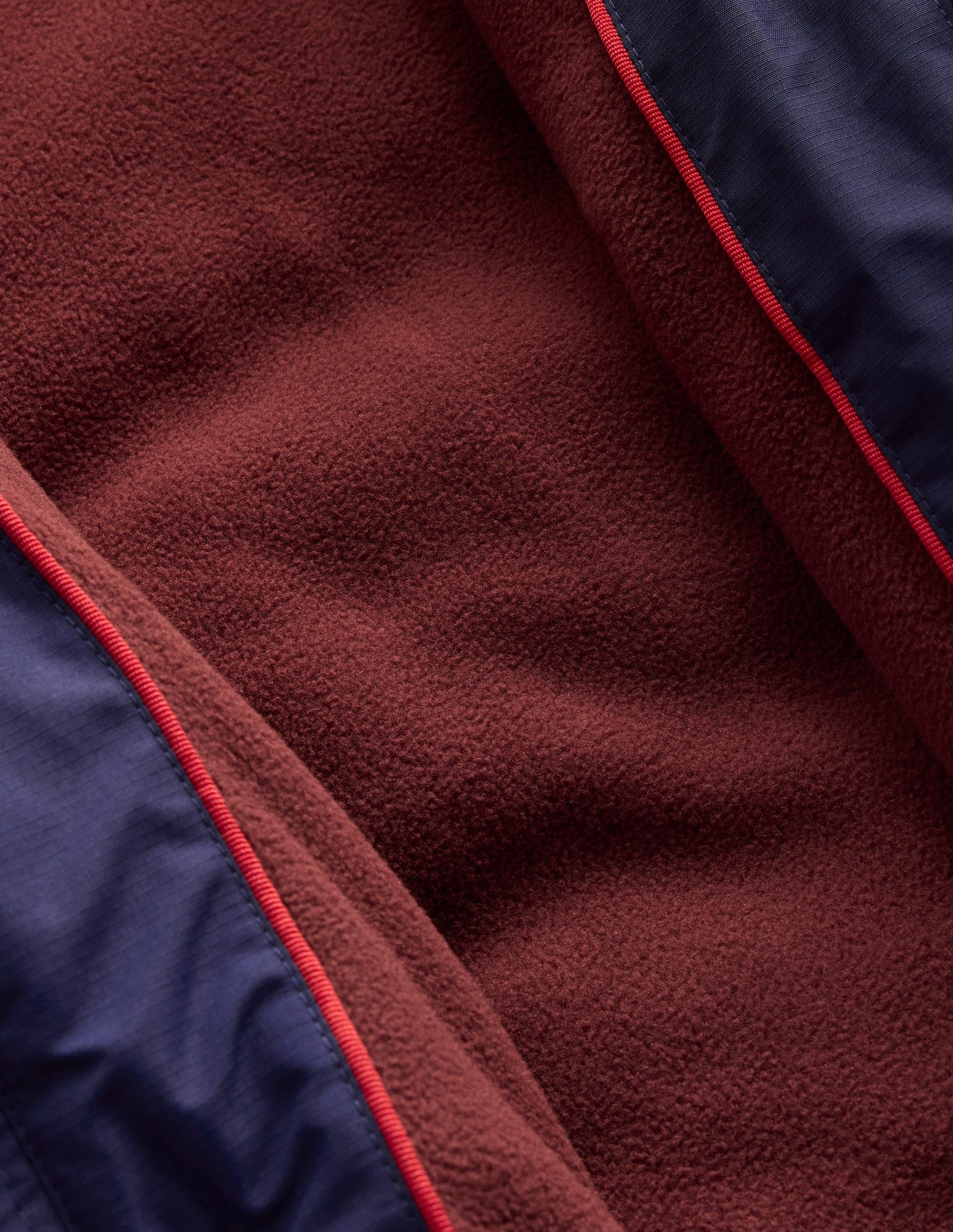Fleece Lined Padded Coat-Navy Colourblock-5