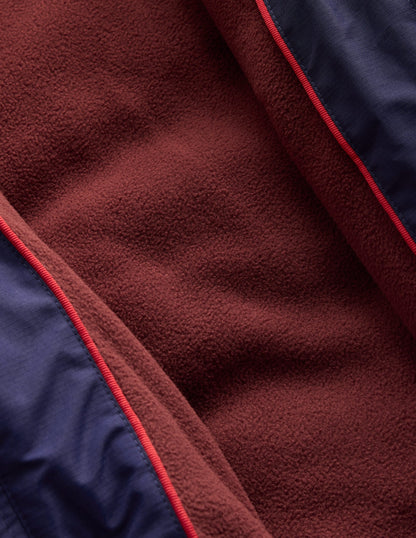 Fleece Lined Padded Coat-Navy Colourblock-5