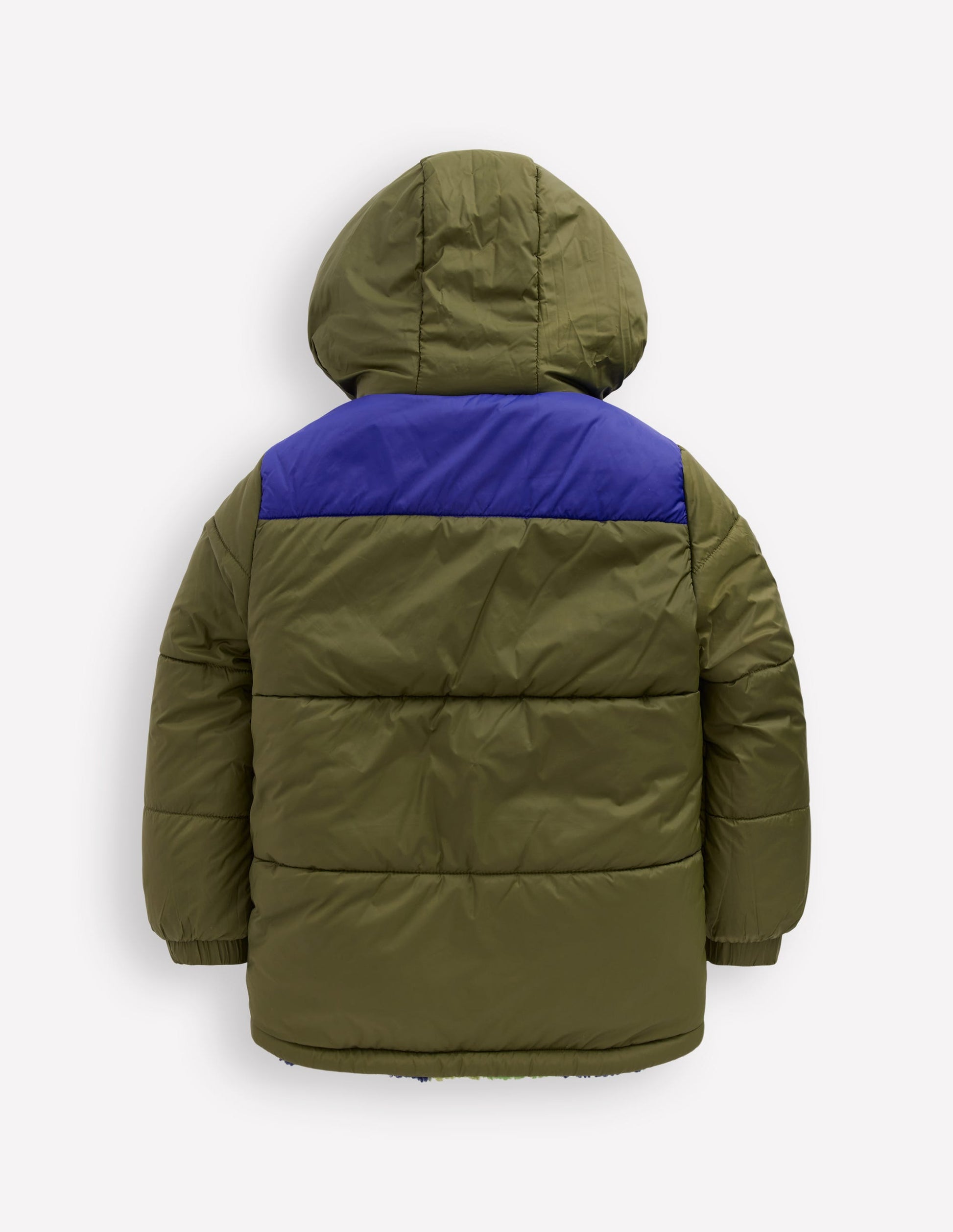 Reversible Cosy Borg Jacket-Green Camo-2