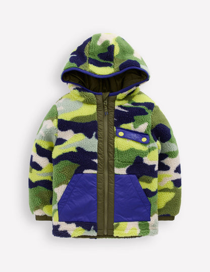 Reversible Cosy Borg Jacket-Green Camo-4