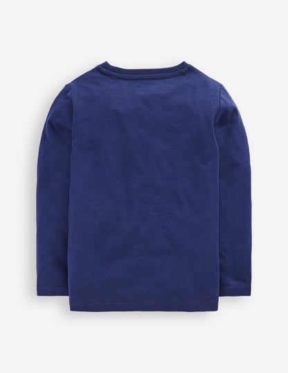 Glow Superstitch T-shirt-Medieval Blue Planets-2