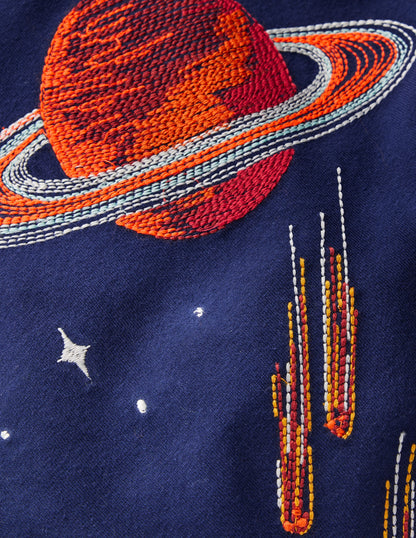 Glow Superstitch T-shirt-Medieval Blue Planets-3