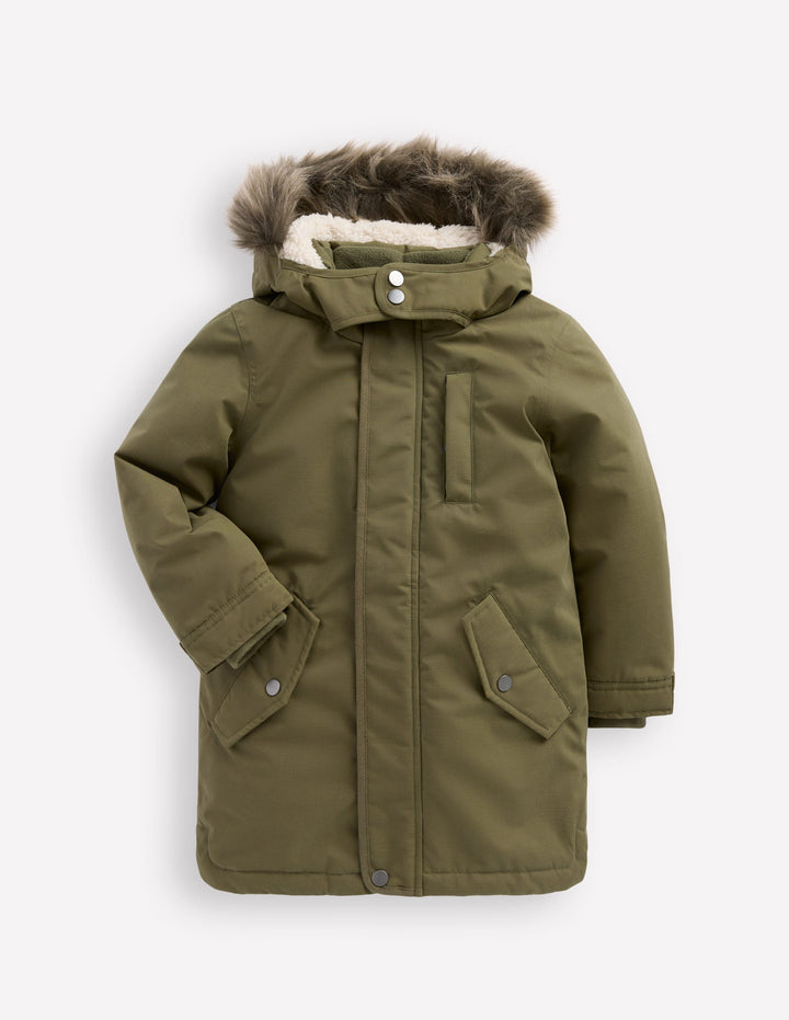 Waterproof Parka-Woodland Green