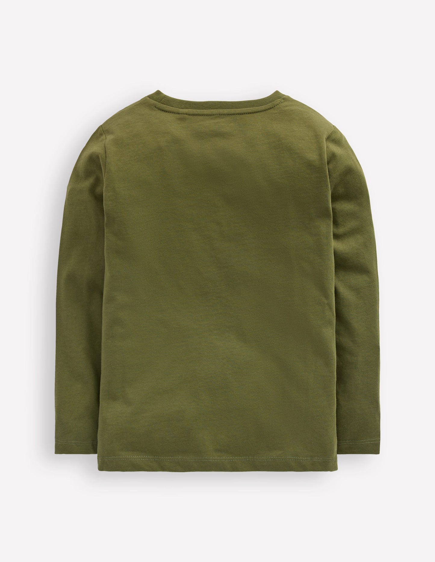 Long Sleeve Glow T-shirt-Winter Moss Dino Skeletons