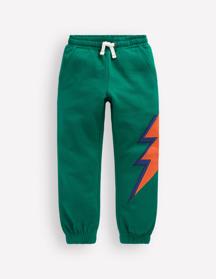 Appliqué Joggers-Lightning Bolt