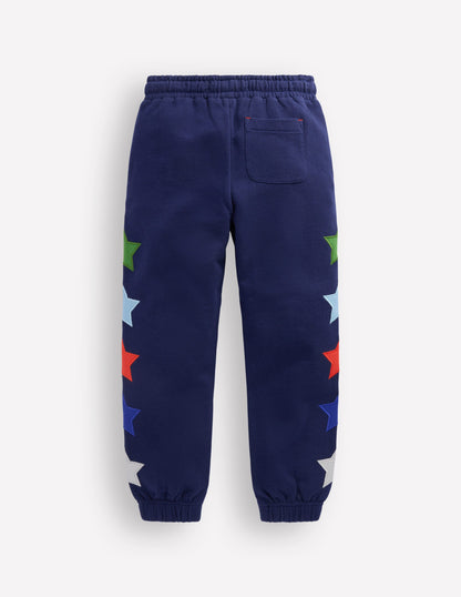Appliqué Joggers-Star Side-2