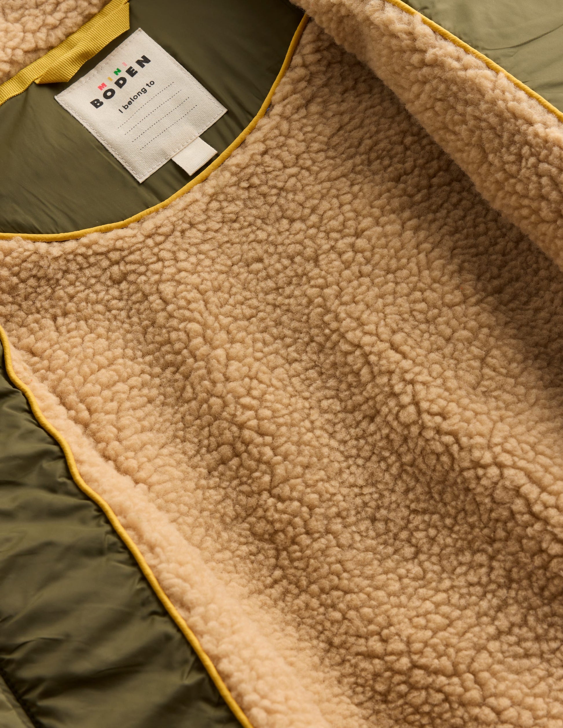 Borg Lined Gilet-Woodland Green-4