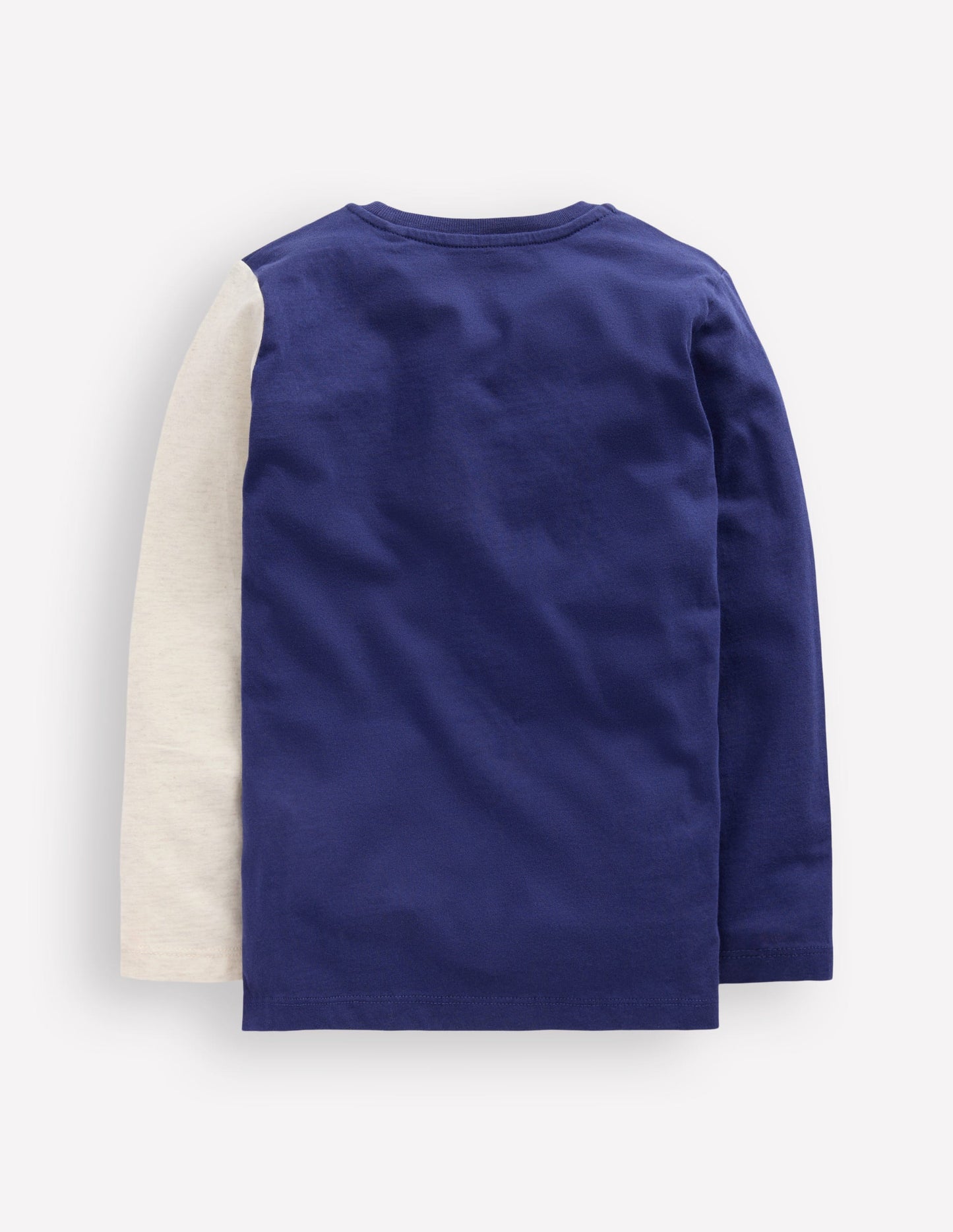 Fun Appliqué T-shirt-Blue Marl Polar bear