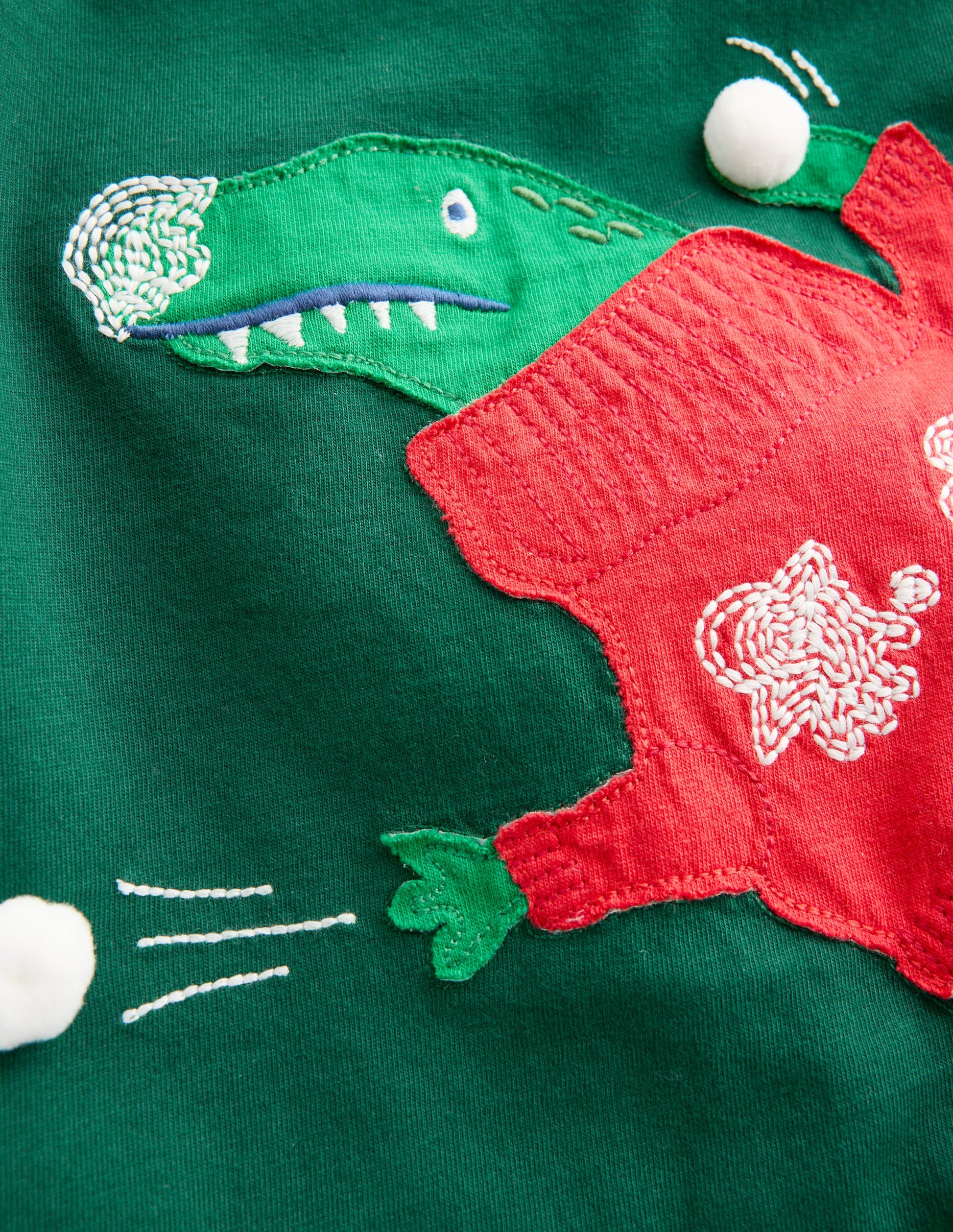 Long Sleeve Novelty 3D T-Shirt-Botanical garden Dino-3