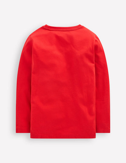 Long Sleeve Novelty 3D T-Shirt-Mars Red Elf-2