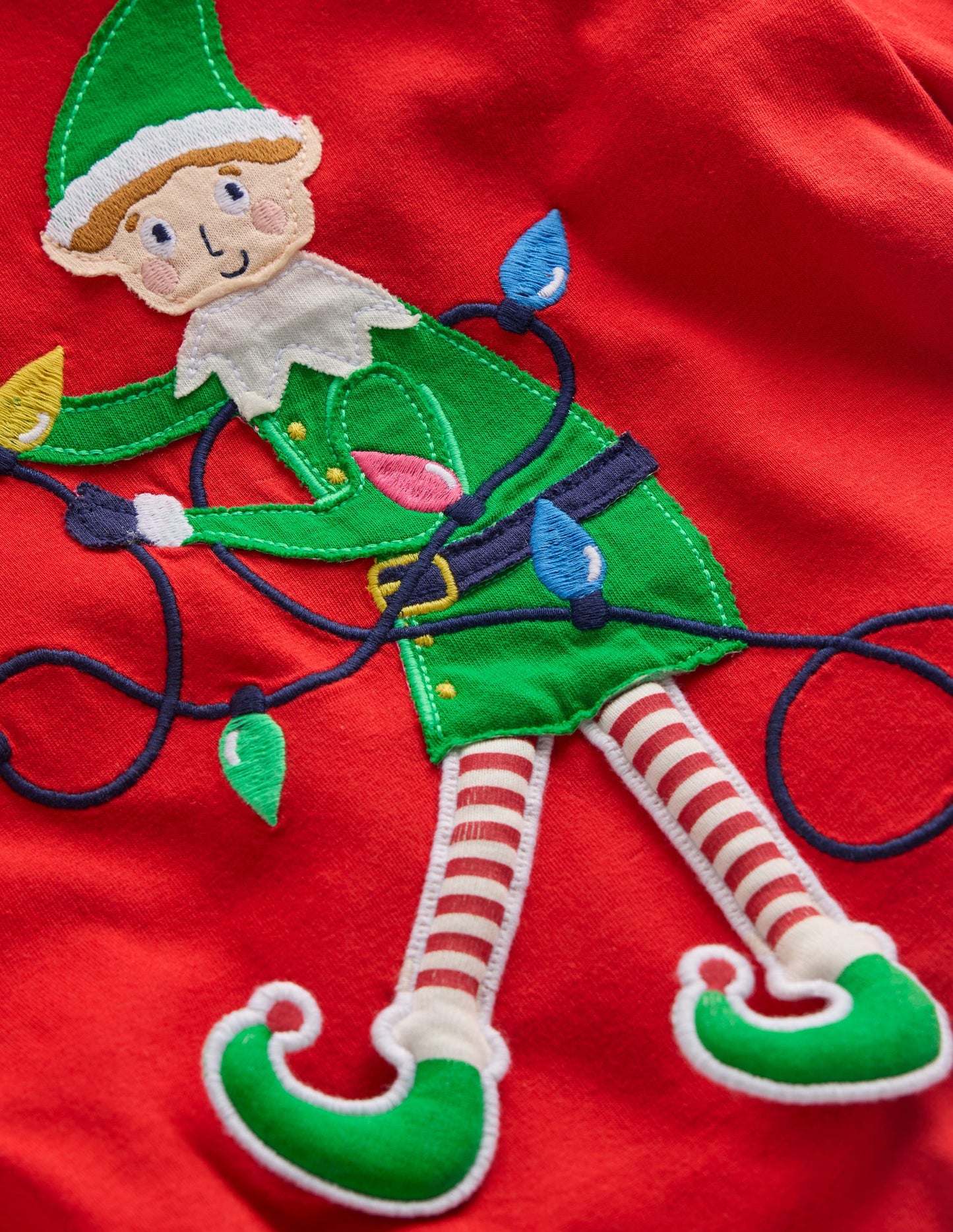 Long Sleeve Novelty 3D T-Shirt-Mars Red Elf