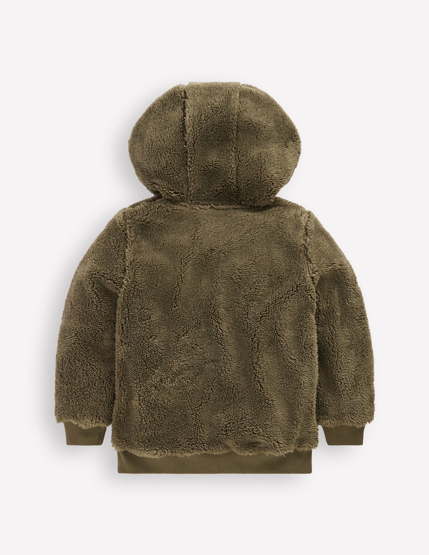 Fleece Half Zip Hoodie-Classic Khaki