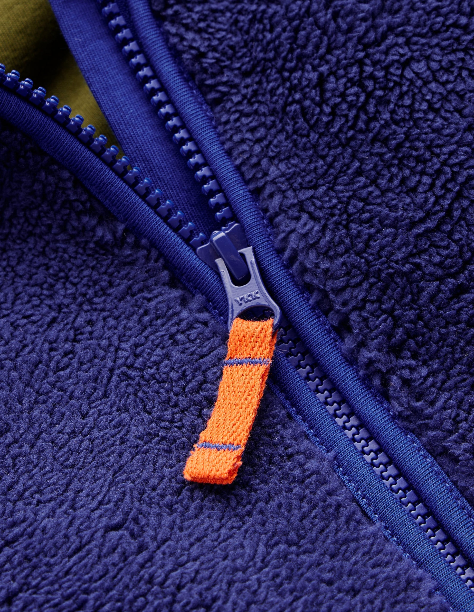 Fleece Half Zip Hoodie-Starboard Blue-3