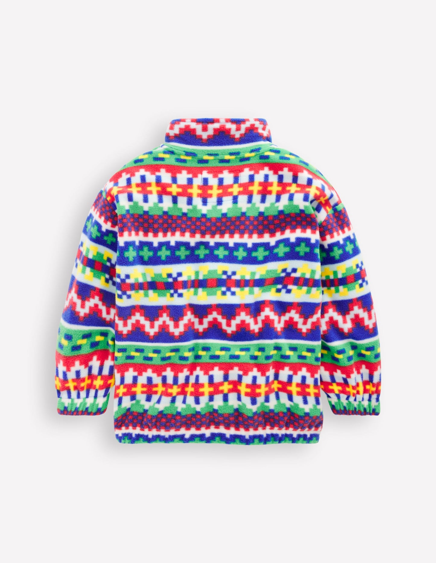 Cosy Geometric Fleece-Multi Fair Isle
