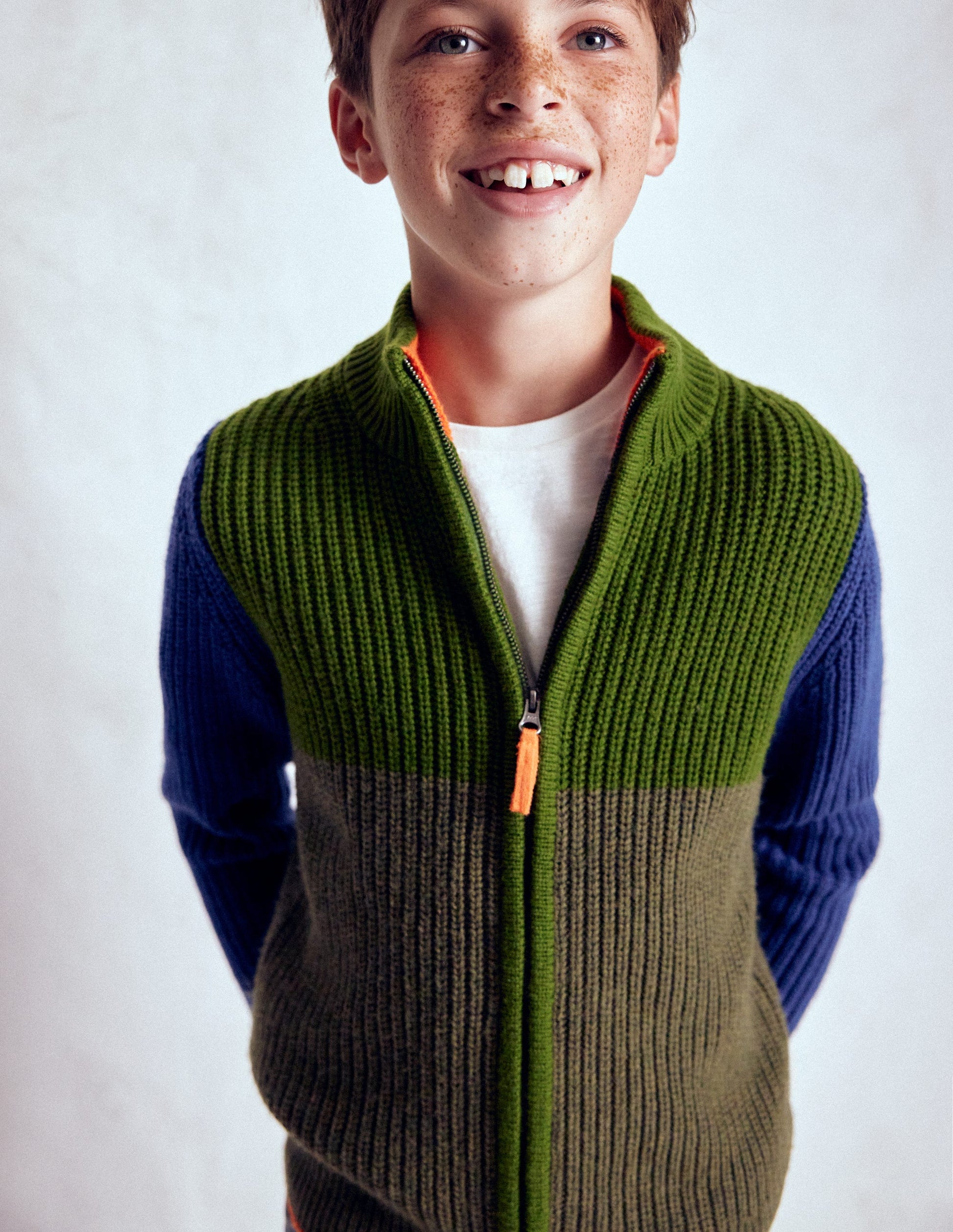 Chunky Zip-Through Jumper-Green-4