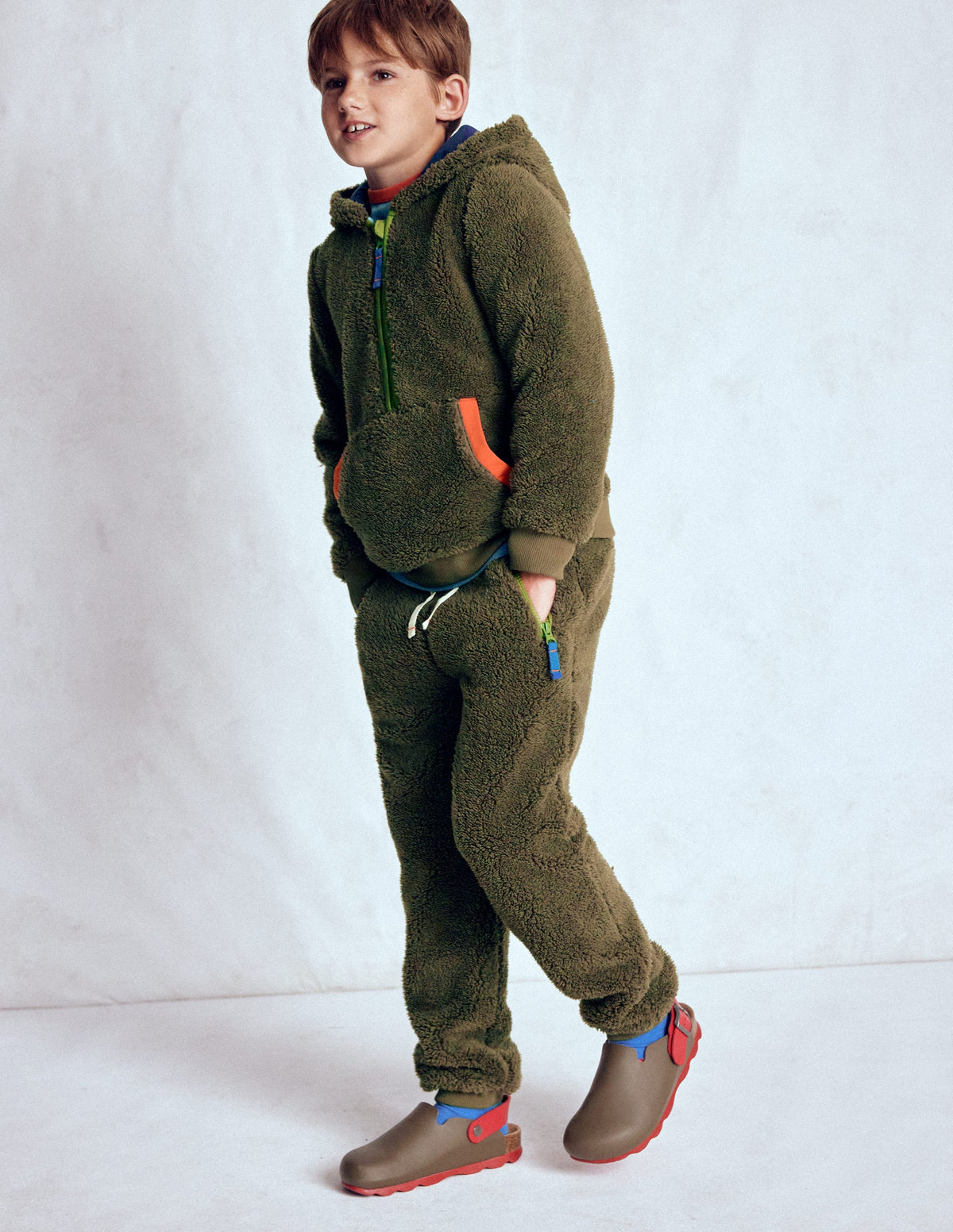 Fleece Joggers-Classic Khaki - Image 1