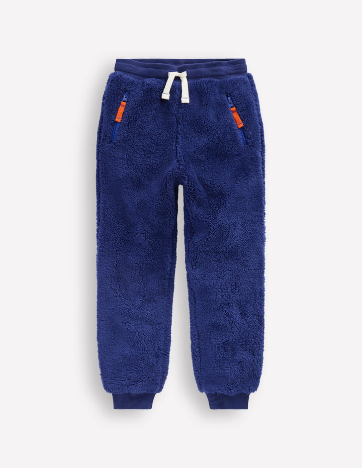 Fleece Joggers-Navy