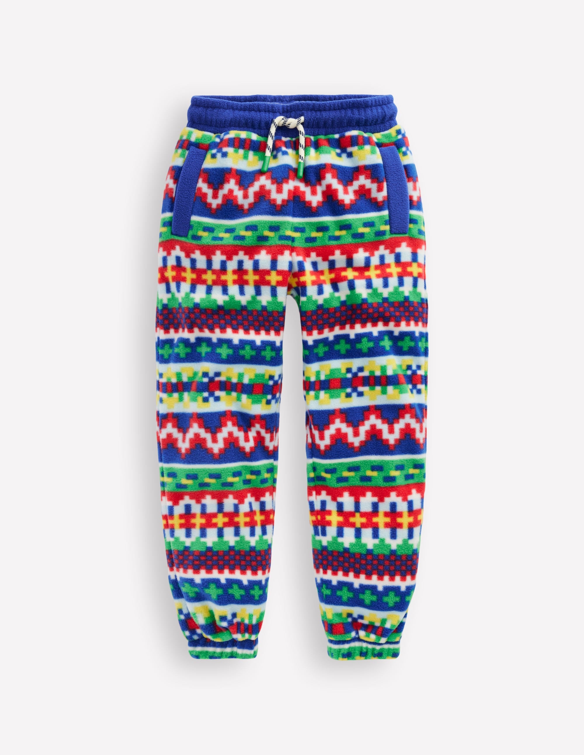 Cosy Geometric Joggers-Multi Jacquard - Image 1