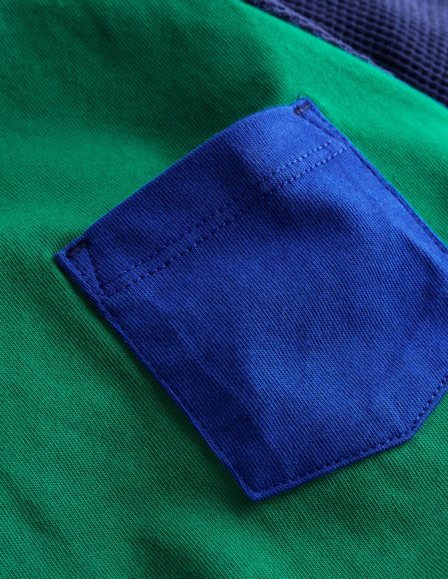 Waffle Mix Raglan-Alpine Green colourblock