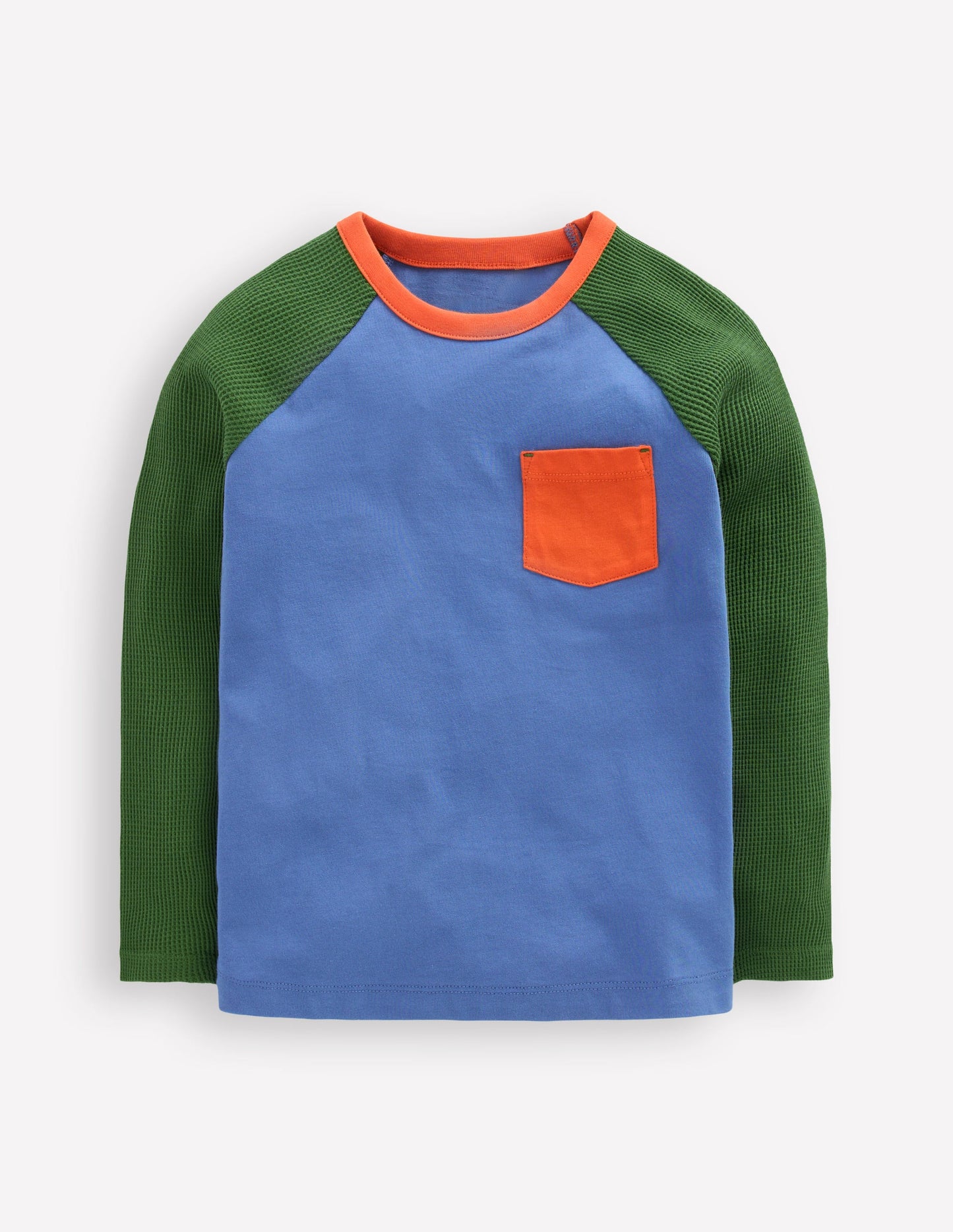 Waffle Mix Raglan-Riverside Colourblock
