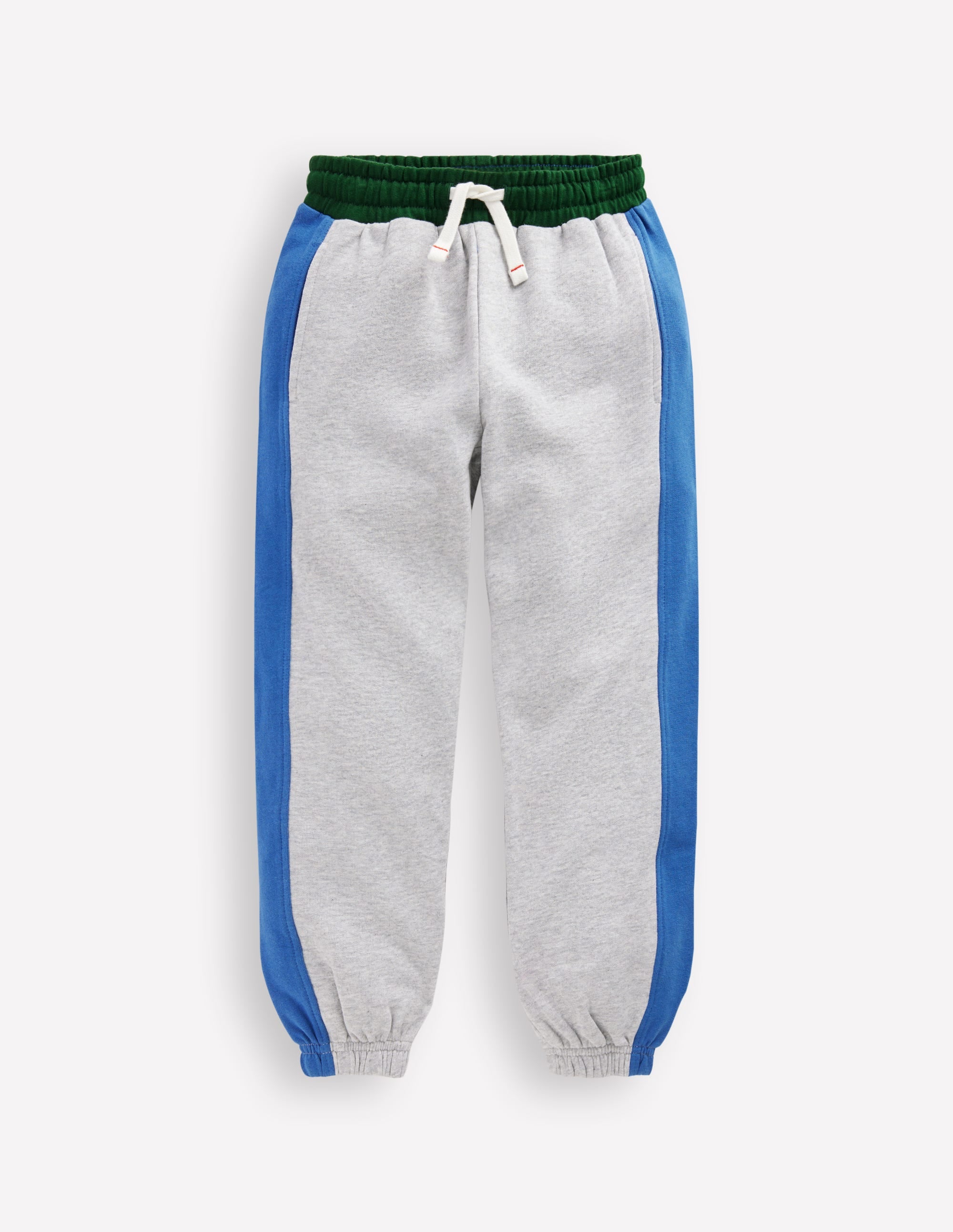 Colourblock Cuffed Joggers-Grey Colourblock - Image 3