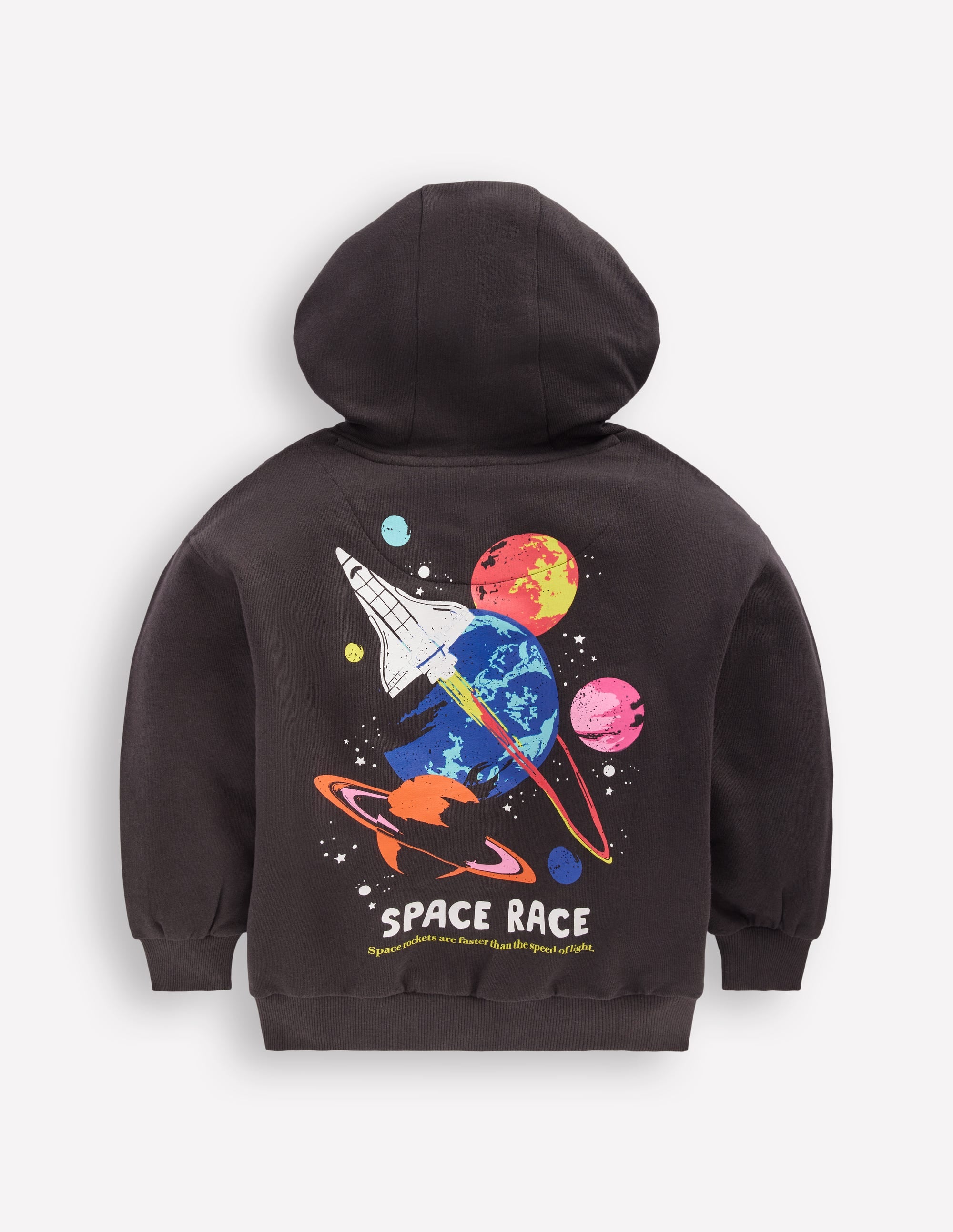 Front and Back Hoodie-Charcoal Space | Boden UK