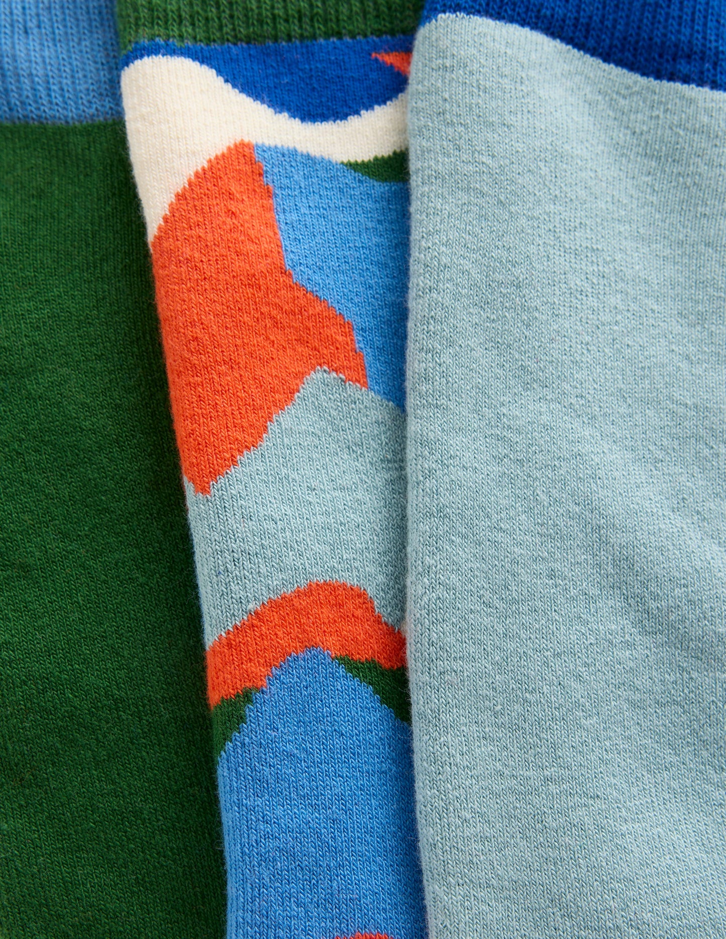 3-pack Ski Socks-Multi Abstract Landscape